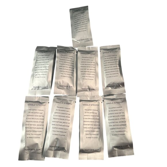 Tea Forte Pouches Single Steeps Loose Leaf Tea World Sampler Bombay Sealed - Picture 7 of 11